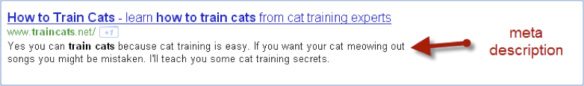 Meta Descriptions in SERPS